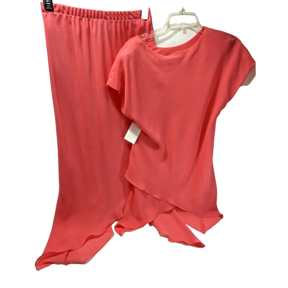 Jessica Howard Skirt Set 2 Piece Women's Size 12 Salmon Pink  Fashion